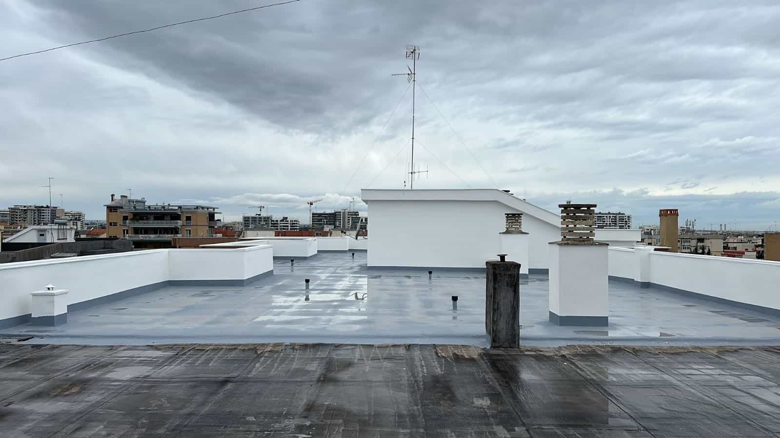 Copertura piana impermeabilizzata con il sistema MAT300